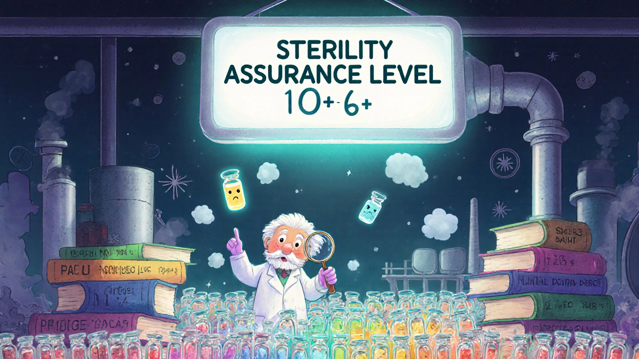 One cloudy medicine vial among a million perfect ones, highlighted by a wise scientist.