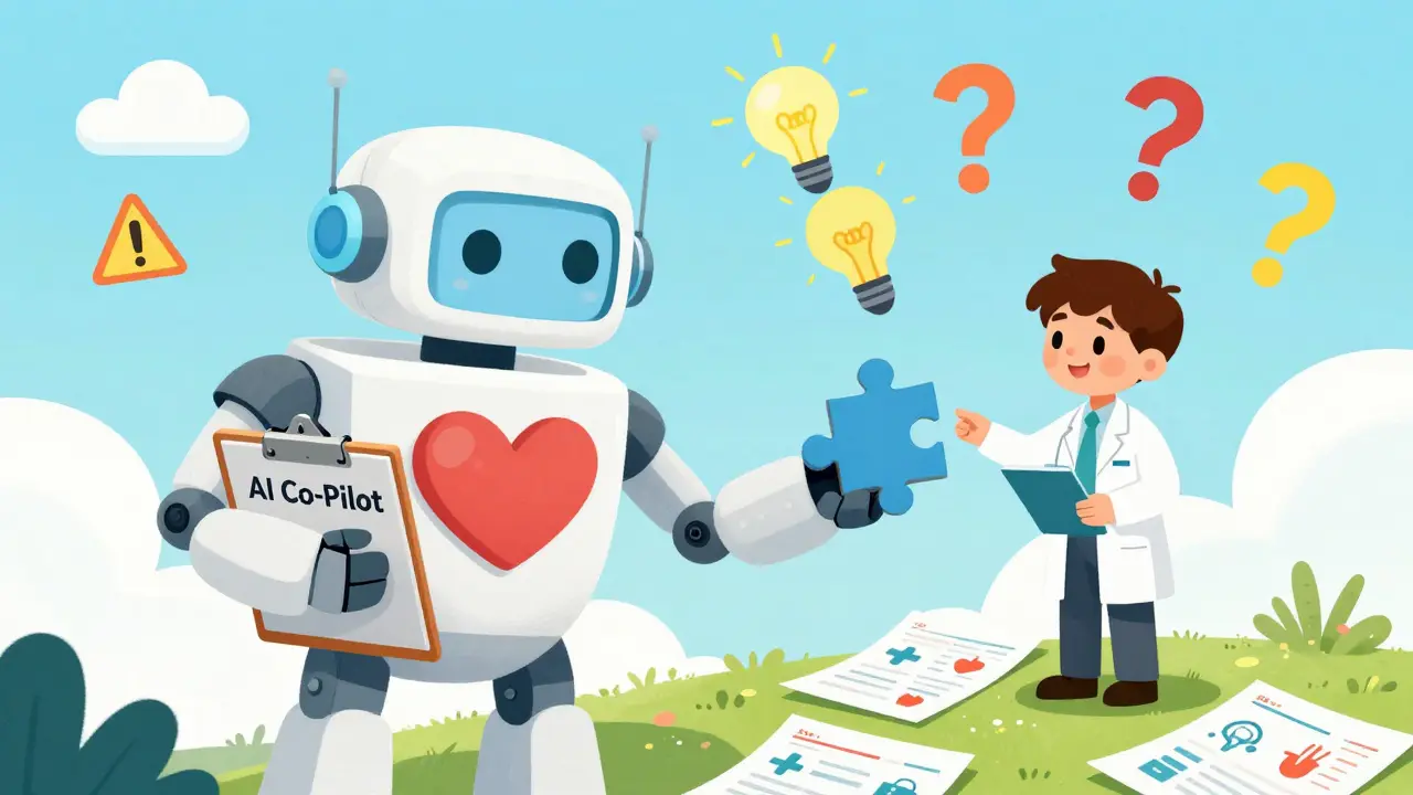 A human pharmacist and a friendly robot co-pilot solve a patient safety puzzle together.