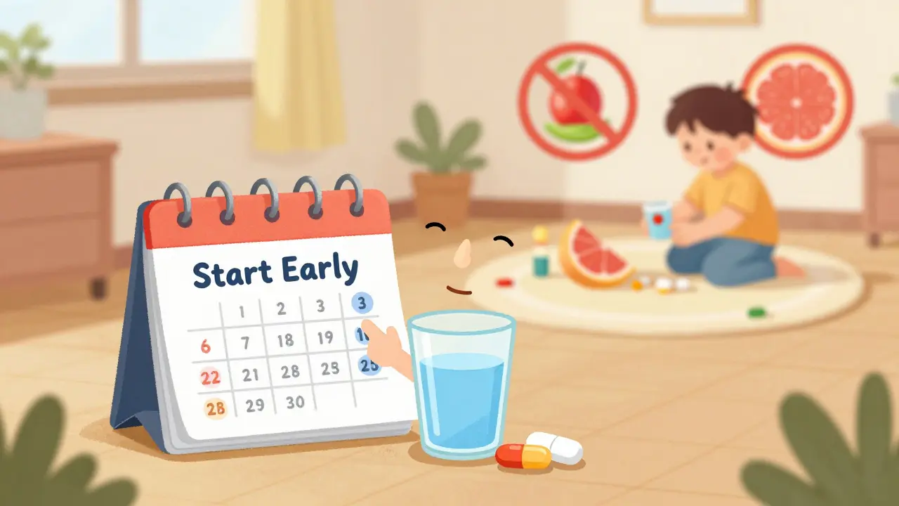 Doctor advising on safe antihistamine use and timing